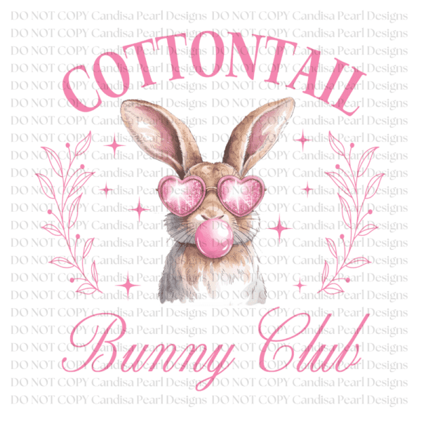 Cotton Tail Bunny Club PNG DIGITAL DOWNLOAD