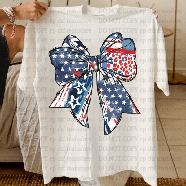Coquette American Bow DTF TRANSFER