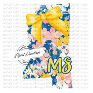 Mississippi Yellow Navy Yellow Bow PNG DIGITAL DOWNLOAD