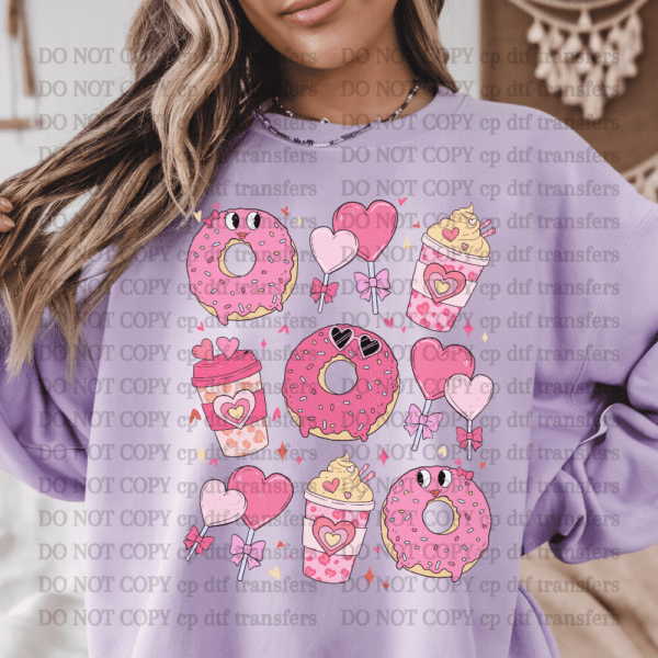 Donuts Lollipops Collage DTF TRANSFER