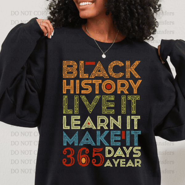 Black History 365 DTF TRANSFER