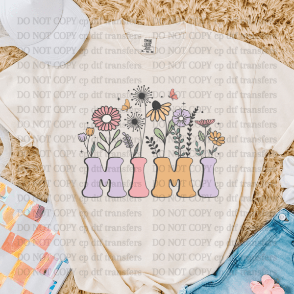 Mimi Floral Top DTF TRANSFER