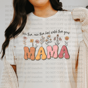 Mama Flowers DTF TRANSFER