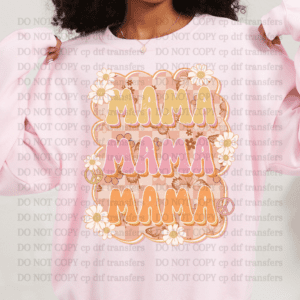 Mama Mama Mama Daisy Checker DTF TRANSFER
