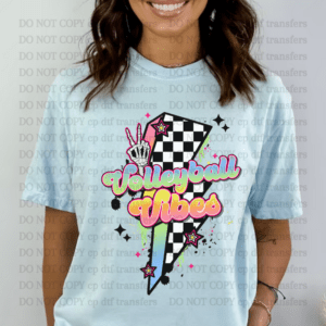 Volleyball Vibes Bolt DTF TRANSFER