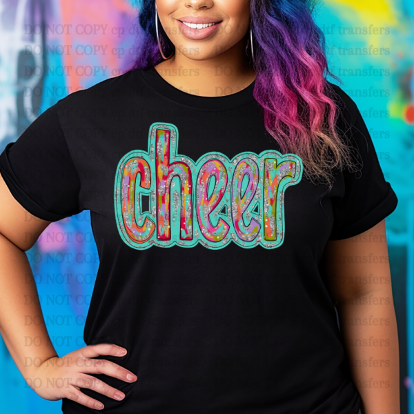 Cheer Watercolor DTF TRANSFER