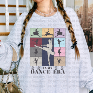 Block In My Dance Era Blk Text DTF TRANSFER