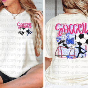 Preppy Soccer With Pocket  DTF TRANSFER