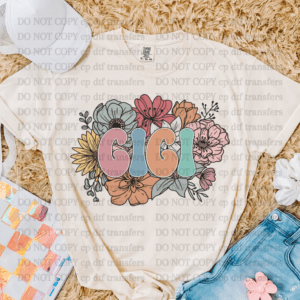 Gigi Retro Flower Bouquet DTF TRANSFER