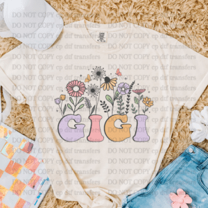 Gigi Floral Top DTF TRANSFER