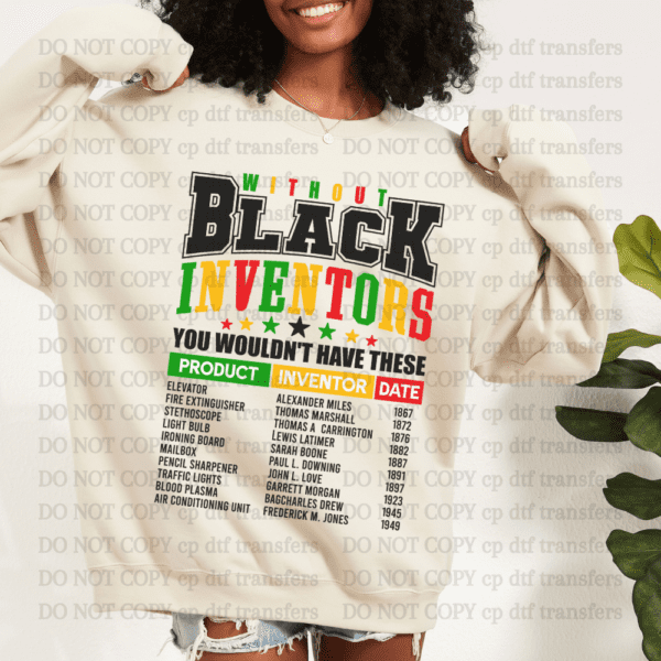 Black Inventors DTF TRANSFER