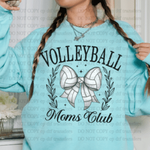 Volleyball Moms Club  DTF TRANSFER