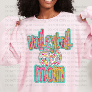 Volleyball Mom Watercolor DTF TRANSFER