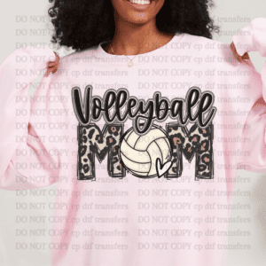 Volleyball Mom Leopard DTF TRANSFER