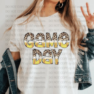 Softball Game Day Leopard DTF TRANSFER