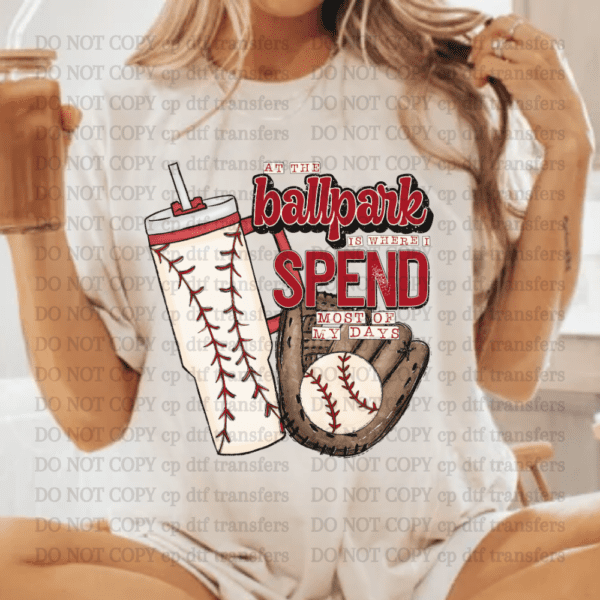 Baseball Tumbler DTF TRANSFER