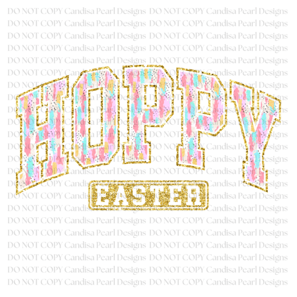 Sparkle Hoppy Easter PNG DIGITAL DOWNLOAD