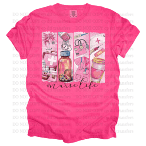 Nurse Life Panels  DTF TRANSFER