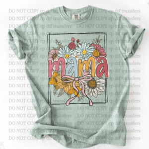 Mama Floral Square Bouquet DTF TRANSFER