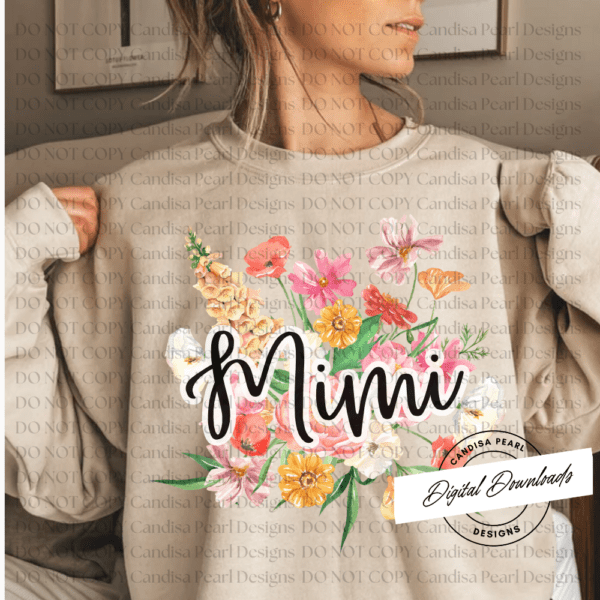 Mimi Floral Bouquet  PNG DIGITAL DOWNLOAD