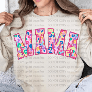 Rainbow Leopard Mama DTF TRANSFER