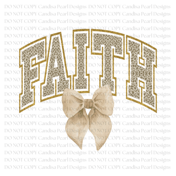 Faith Tan Bow PNG DIGITAL DOWNLOAD