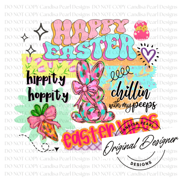 Happy Easter Collage PNG DIGITAL DOWNLOAD