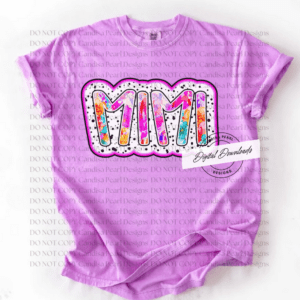 Mimi Neon Purple Floral PNG DIGITAL DOWNLOAD