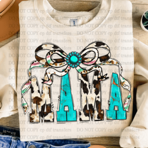 Western Mama Coquette Bow DTF TRANSFER