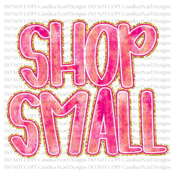 Shop Small Pink Gold PNG DIGITAL DOWNLOAD