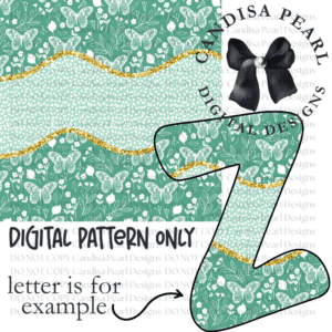Digital Pattern Jade Butterfly PNG DIGITAL DOWNLOAD