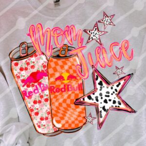 Mom Juice Red Bull DTF TRANSFER