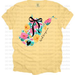 West Virginia Spring Flowers DTF TRANSFER