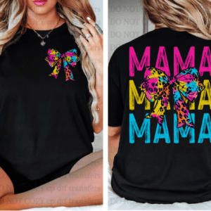 Mama Bright Leopard With Pocket DTF TRANSFER