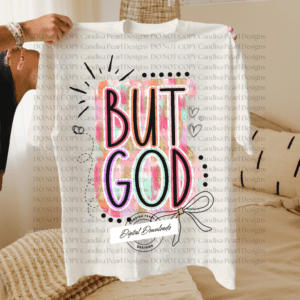 But God Doodle Bow PNG DIGITAL DOWNLOAD