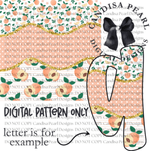 Digital Pattern Peachy Spring PNG DIGITAL DOWNLOAD