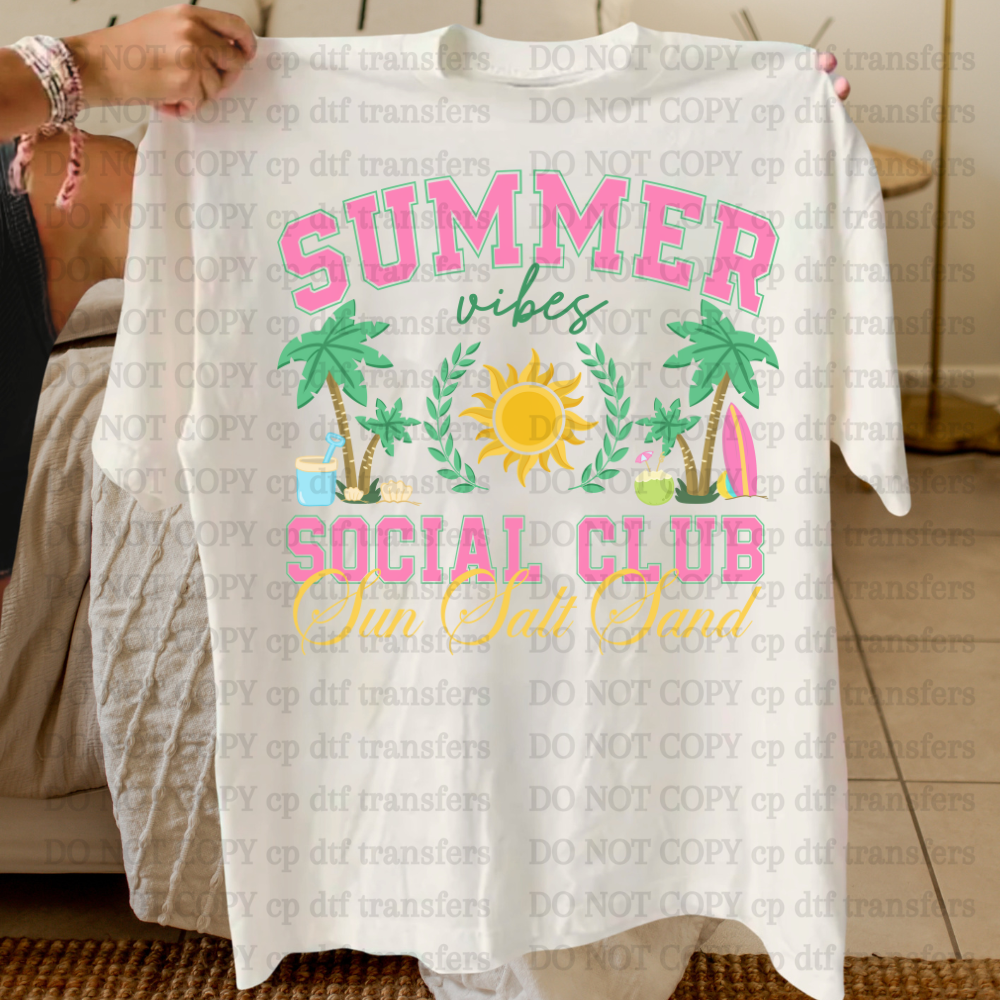Summer Social Club DTF TRANSFER