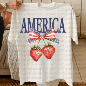 America Strawberry DTF TRANSFER