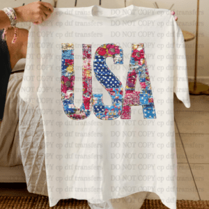 USA Patch Work DTF TRANSFER