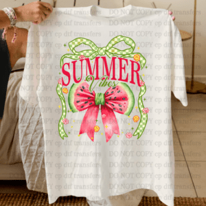 Summer Watermelon Bow  DTF TRANSFER