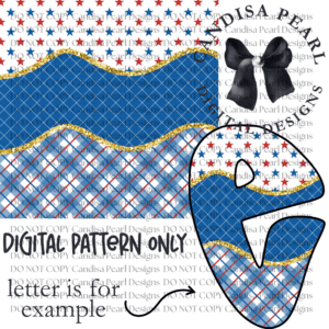 Digital Pattern Patriotic Stars Gingham PNG DIGITAL DOWNLOAD
