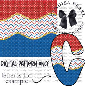 Digital Pattern Patriotic Wavy And Dots PNG DIGITAL DOWNLOAD