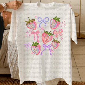 Strawberries And Bows DTF TRANSFER
