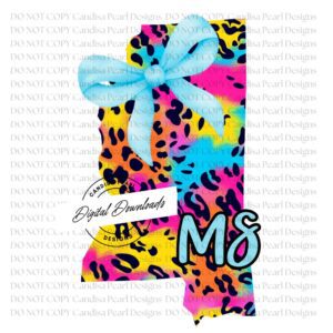 Mississippi Neon Leopard PNG DIGITAL DOWNLOAD