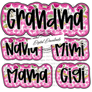 Berry Bloom Mama Bundle PNG DIGITAL DOWNLOAD