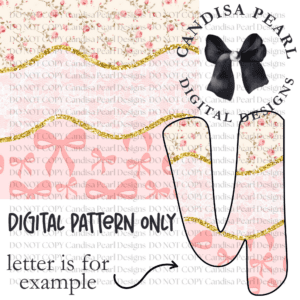 Digital Pattern Blush Bows PNG DIGITAL DOWNLOAD