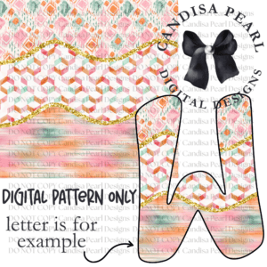 Digital Pattern Pastel Geo PNG DIGITAL DOWNLOAD