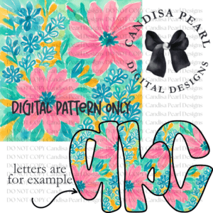 Digital Pattern Floral Bliss PNG DIGITAL DOWNLOAD