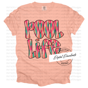 Pool Life Brush Stroke PNG DIGITAL DOWNLOAD