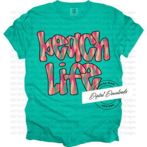 Beach Life Brush Stroke PNG DIGITAL DOWNLOAD